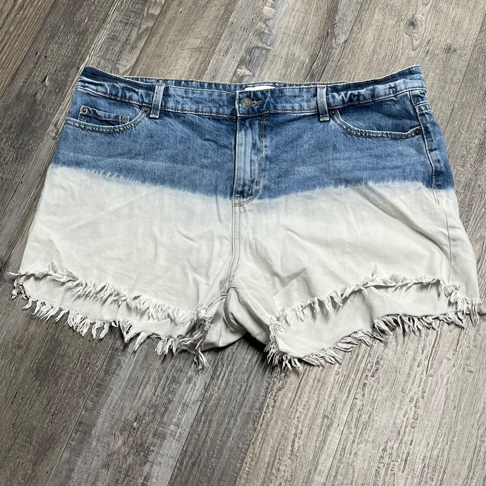 Denim Fringe Shorts